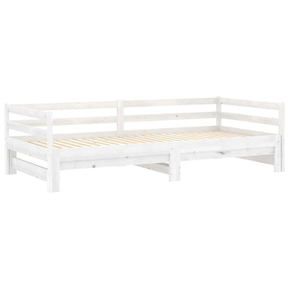 Slaapbank Uitschuifbaar Massief Grenenhout 2X(90X200) Cm