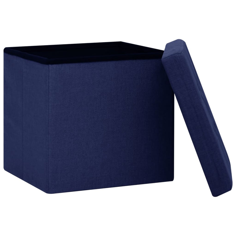 Opbergkruk Inklapbaar Kunstlinnen 1 Blauw