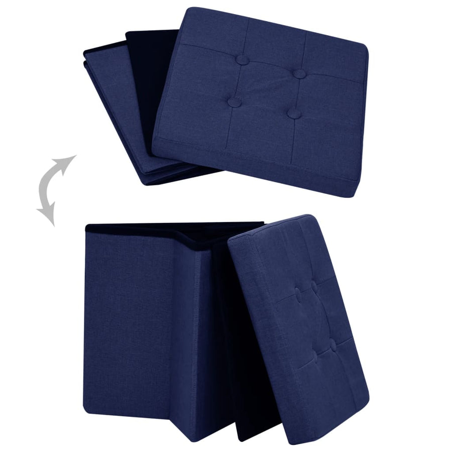 Opbergkruk Inklapbaar Kunstlinnen 1 Blauw