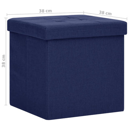 Opbergkruk Inklapbaar Kunstlinnen 1 Blauw
