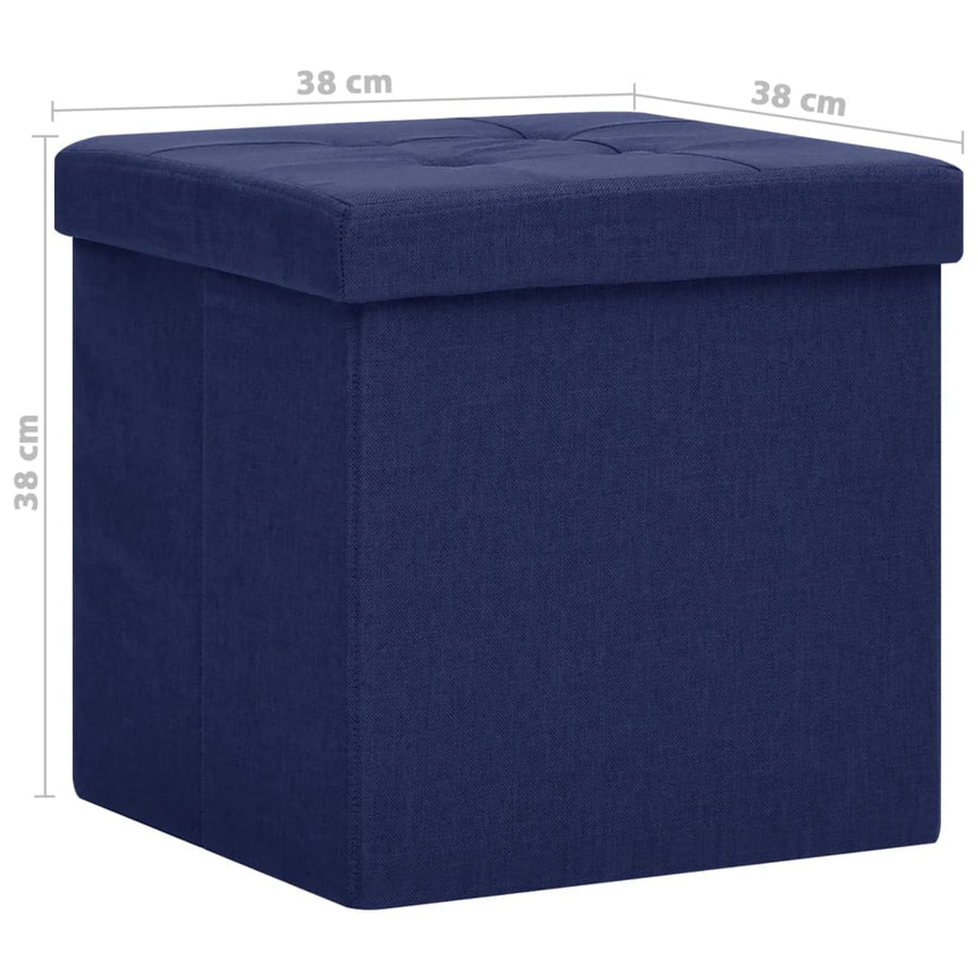 Opbergkruk Inklapbaar Kunstlinnen 1 Blauw