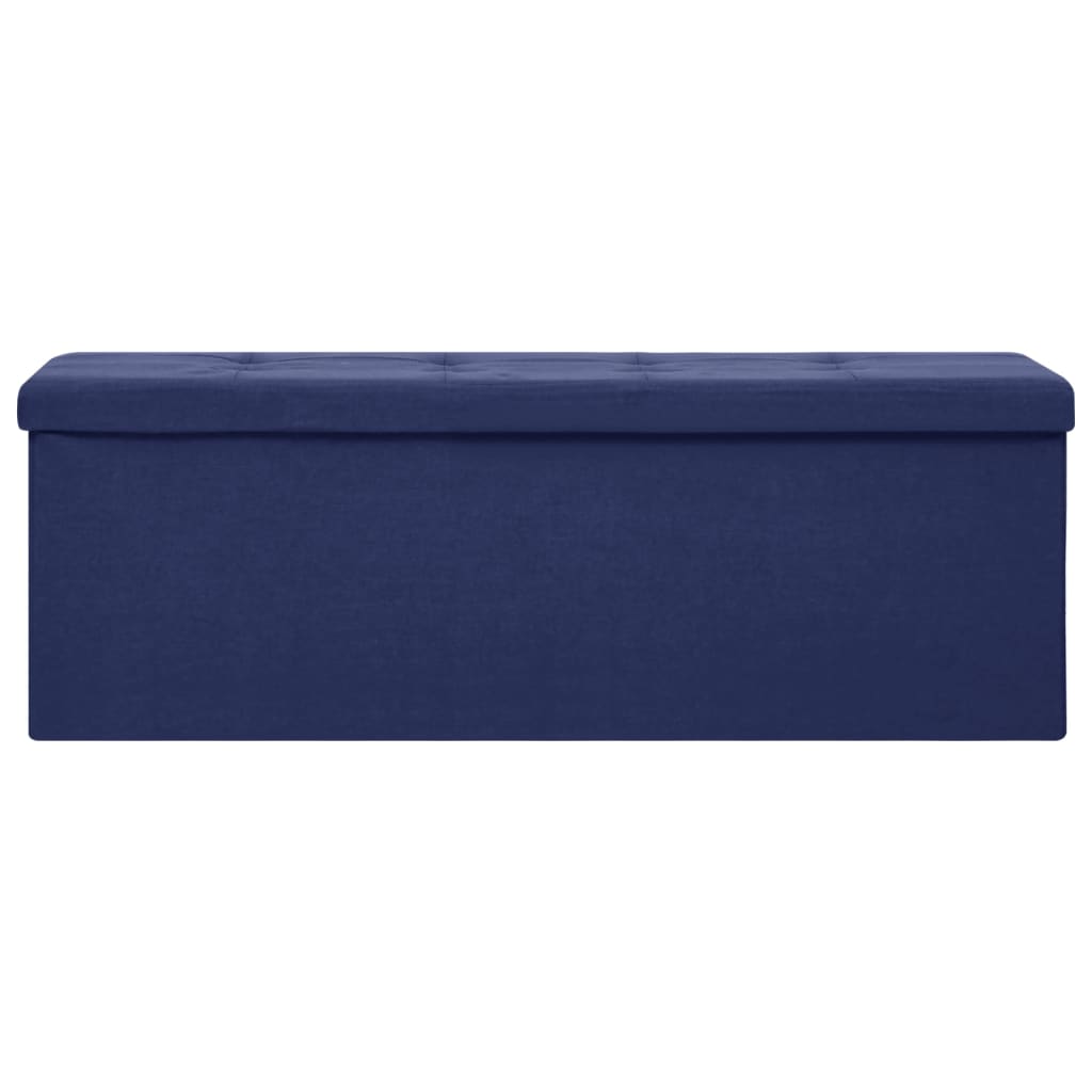 Opbergbank Inklapbaar Kunstlinnen Blauw