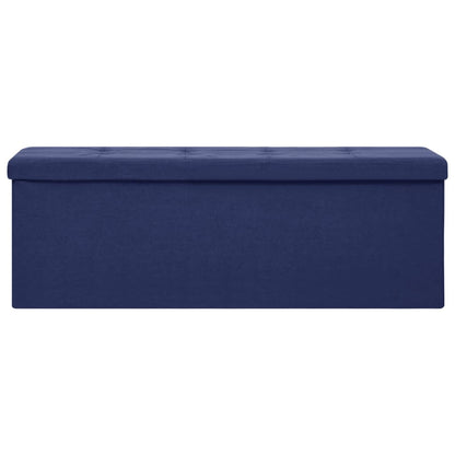 Opbergbank Inklapbaar Kunstlinnen Blauw