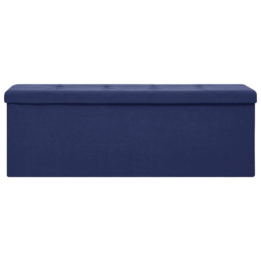 Opbergbank Inklapbaar Kunstlinnen Blauw