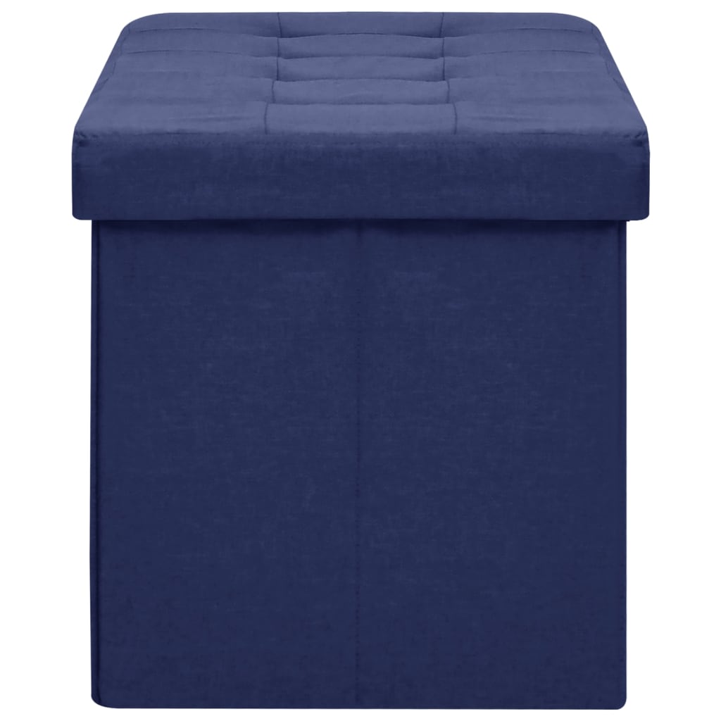 Opbergbank Inklapbaar Kunstlinnen Blauw