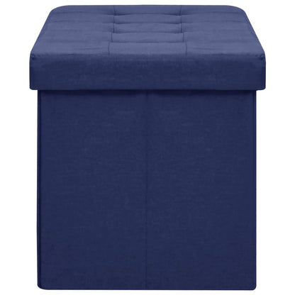 Opbergbank Inklapbaar Kunstlinnen Blauw