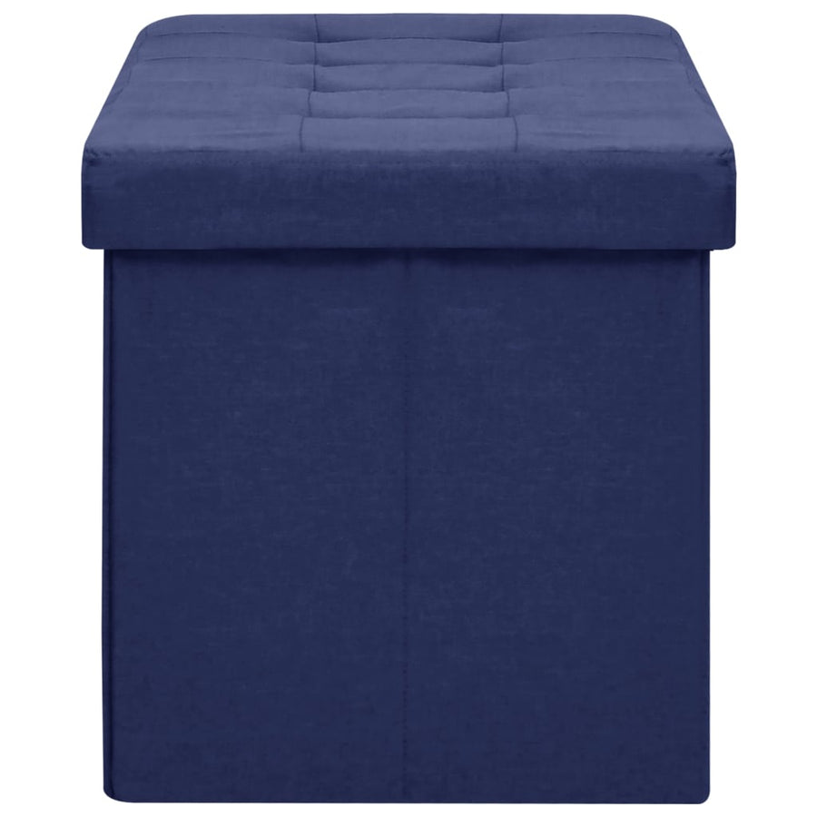 Opbergbank Inklapbaar Kunstlinnen Blauw