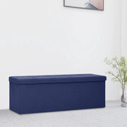 Opbergbank inklapbaar 110x38x38 cm blauw