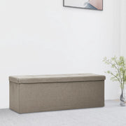 Opbergbank inklapbaar 110x38x38 cm taupe