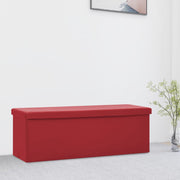 Opbergbank inklapbaar 110x38x38 cm wijnrood