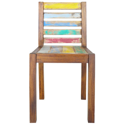 Eetkamerstoelen 6 st massief gerecycled hout
