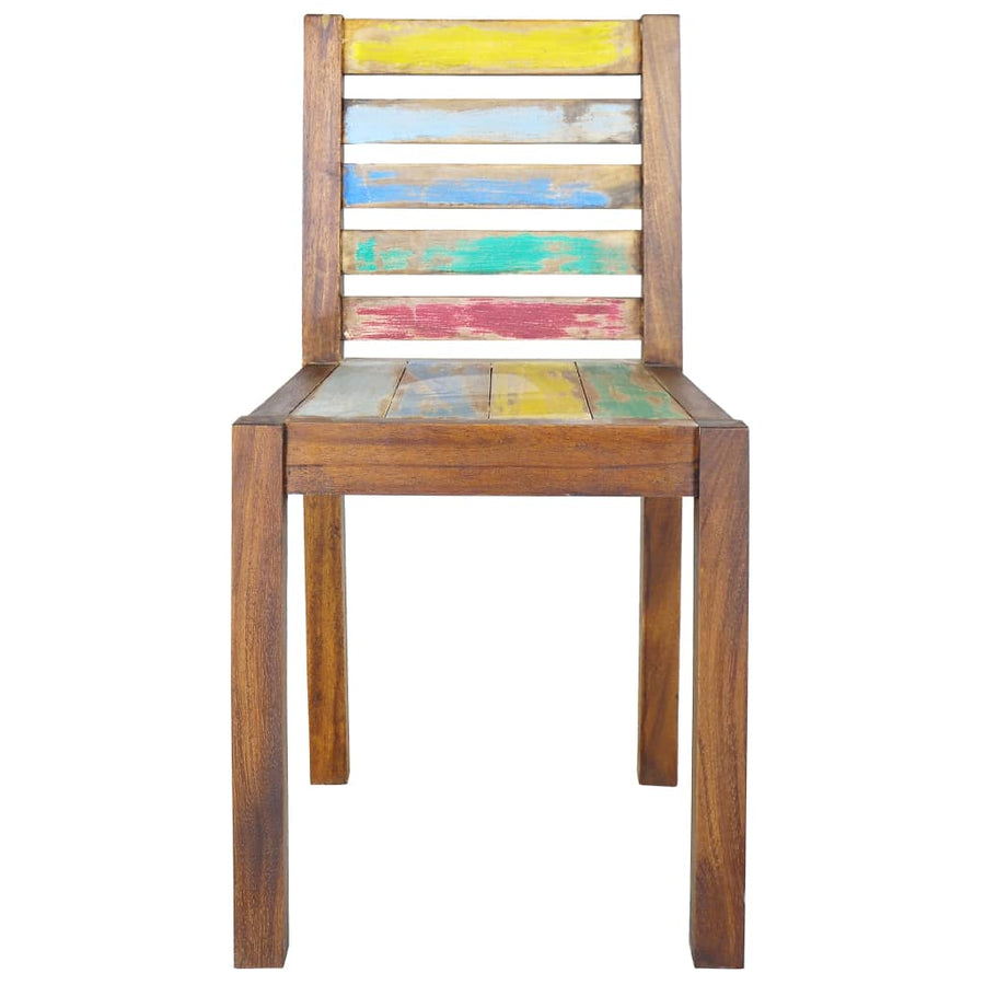 Eetkamerstoelen 6 st massief gerecycled hout