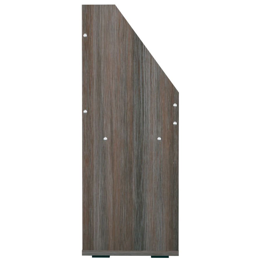 Kindertijdschriftenrek 7X30X78,5 Cm Spaanplaat Grijs En Eiken grey and sonoma oak