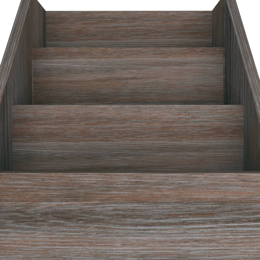 Kindertijdschriftenrek 7X30X78,5 Cm Spaanplaat Grijs En Eiken grey and sonoma oak