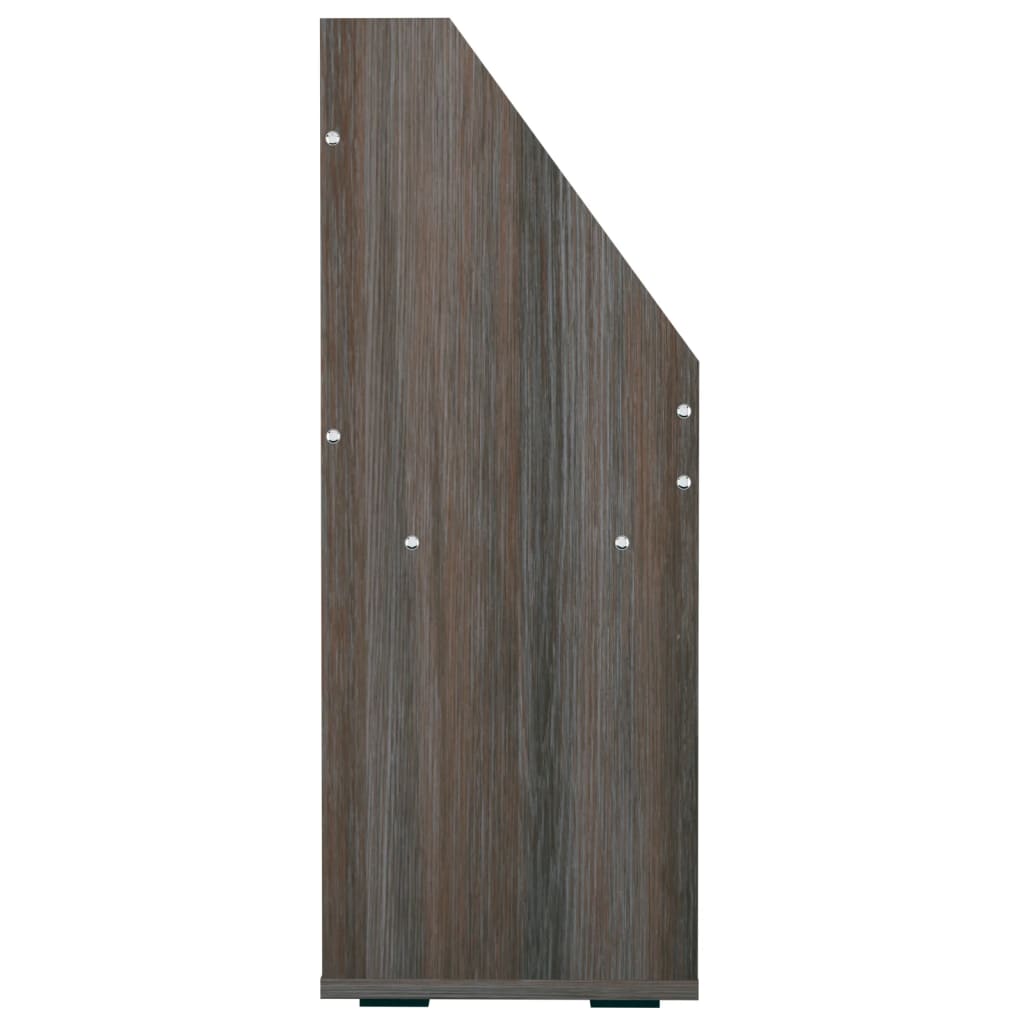Kindertijdschriftenrek 7X30X78,5 Cm Spaanplaat Grijs En Eiken grey and sonoma oak