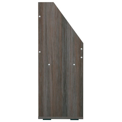 Kindertijdschriftenrek 7X30X78,5 Cm Spaanplaat Grijs En Eiken grey and sonoma oak