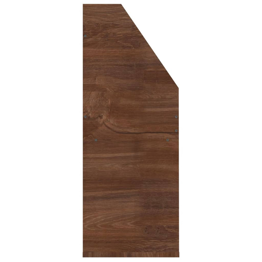 Kindertijdschriftenrek 7X30X78,5 Cm Bewerkt Hout Bruineiken