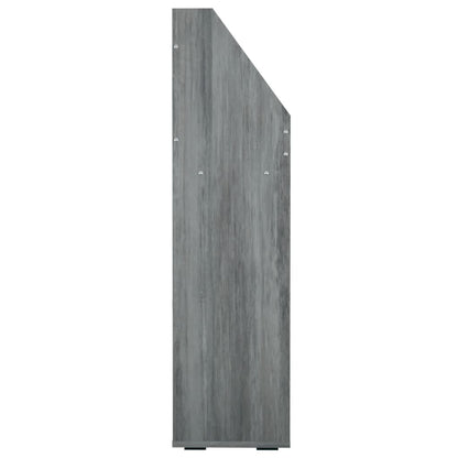 Kindertijdschriftenrek 71x30x114 cm spaanplaat betongrijs Betongrijs