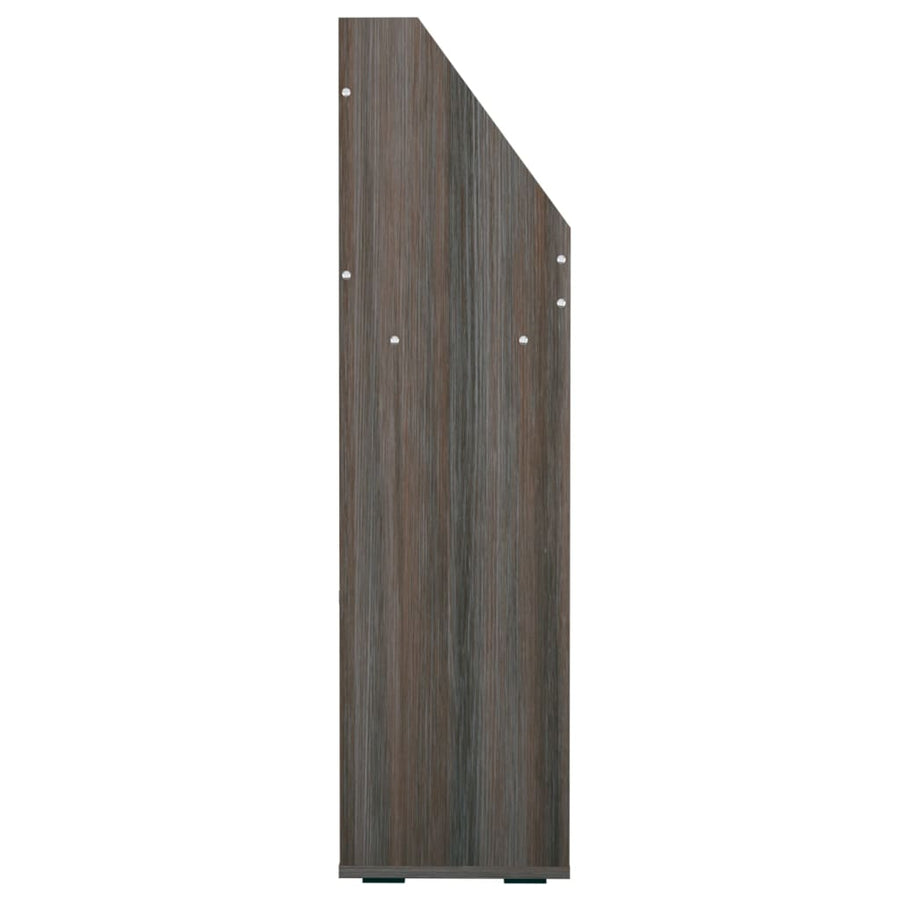 Kindertijdschriftenrek 7X30X4 Cm Spaanplaat Grijs En Eiken grey and sonoma oak