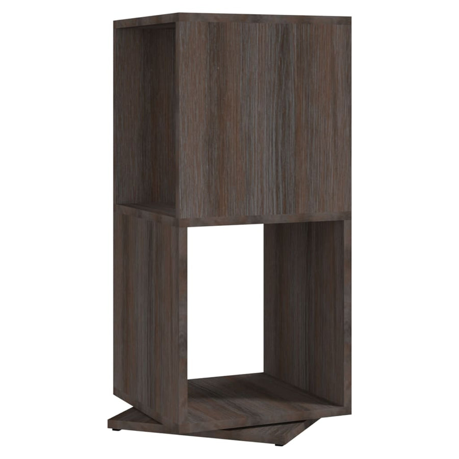 Draaikast 34,5X34,5X75,5 Cm Spaanplaat Grijs En Sonoma Eiken grey and sonoma oak