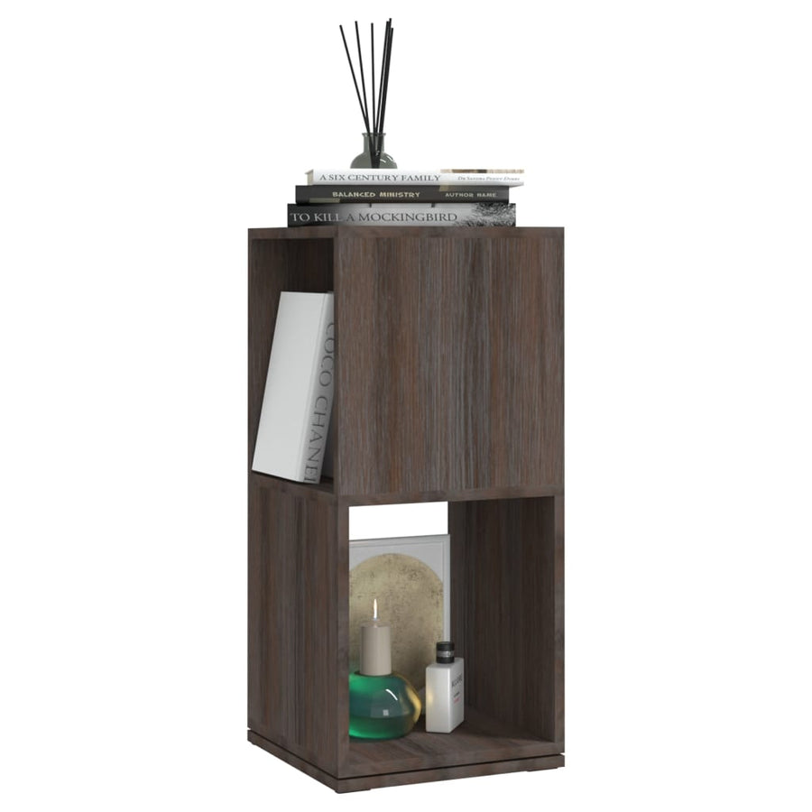 Draaikast 34,5X34,5X75,5 Cm Spaanplaat Grijs En Sonoma Eiken grey and sonoma oak