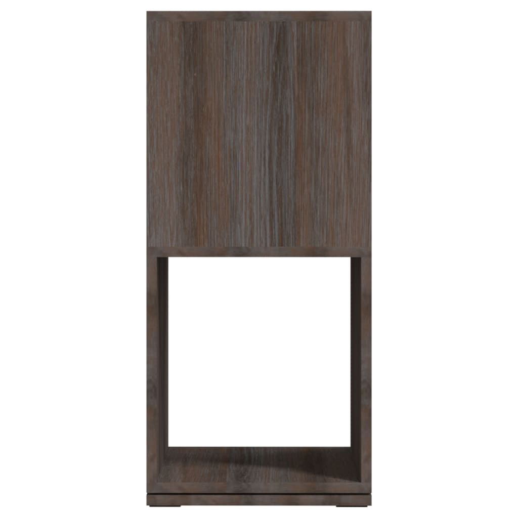 Draaikast 34,5X34,5X75,5 Cm Spaanplaat Grijs En Sonoma Eiken grey and sonoma oak