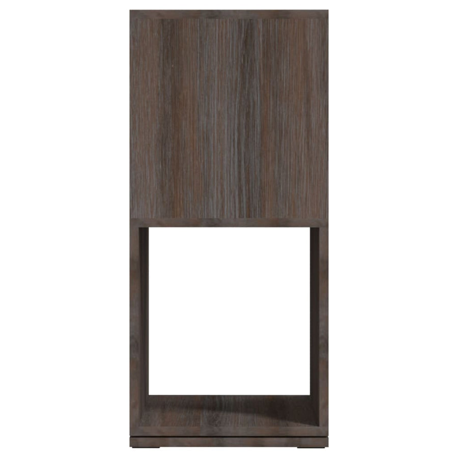 Draaikast 34,5X34,5X75,5 Cm Spaanplaat Grijs En Sonoma Eiken grey and sonoma oak