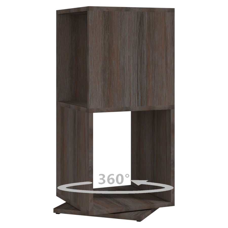 Draaikast 34,5X34,5X75,5 Cm Spaanplaat Grijs En Sonoma Eiken grey and sonoma oak