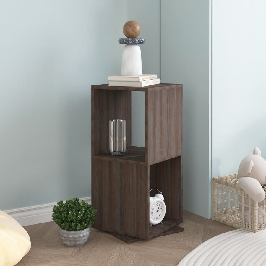 Draaikast 34,5X34,5X75,5 Cm Spaanplaat Grijs En Sonoma Eiken grey and sonoma oak
