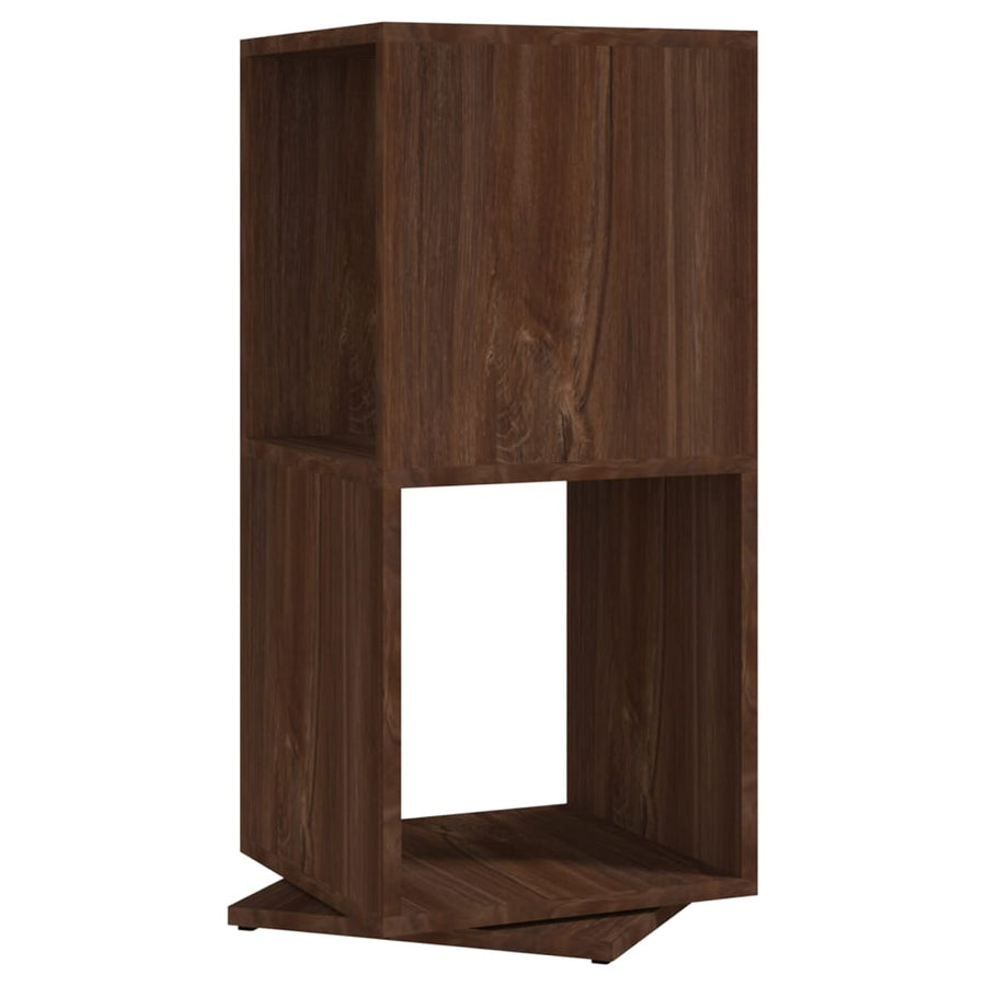 Draaikast 34,5X34,5X75,5 Cm Spaanplaat bruin eikenkleur