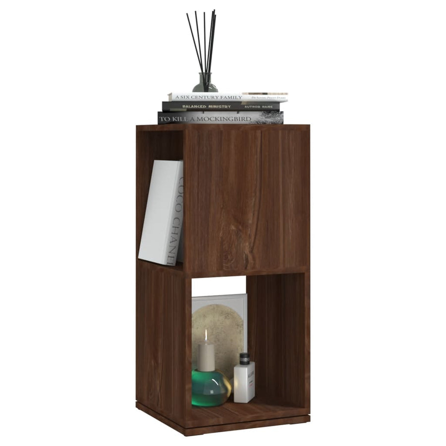 Draaikast 34,5X34,5X75,5 Cm Spaanplaat bruin eikenkleur