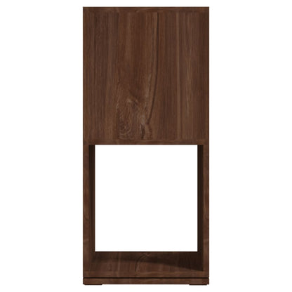 Draaikast 34,5X34,5X75,5 Cm Spaanplaat bruin eikenkleur