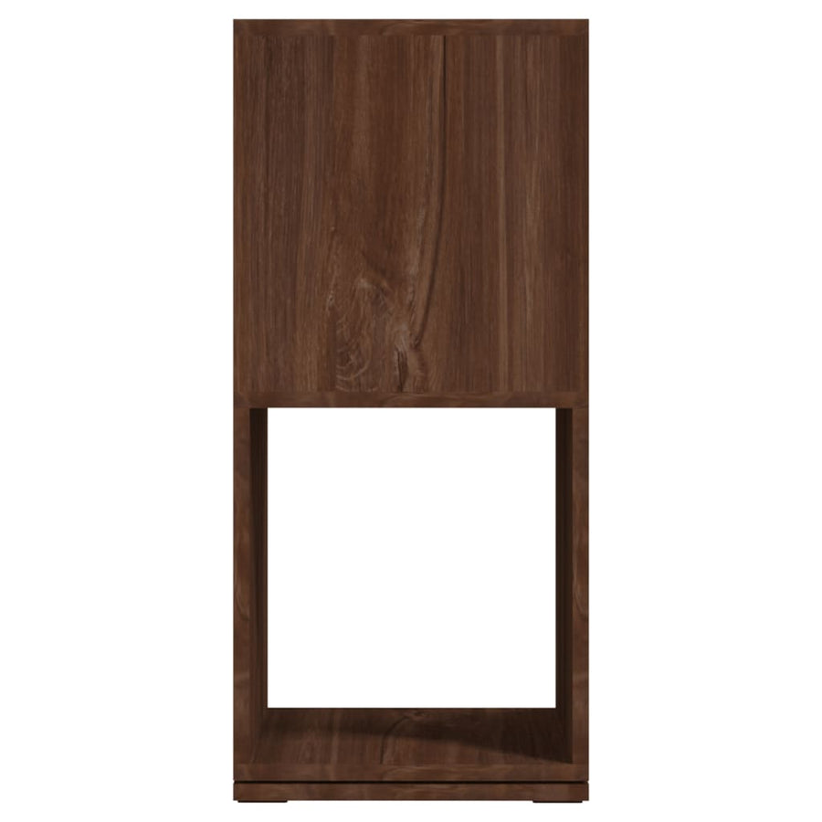 Draaikast 34,5X34,5X75,5 Cm Spaanplaat bruin eikenkleur