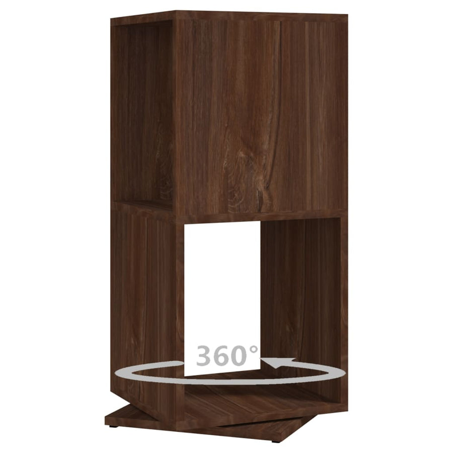 Draaikast 34,5X34,5X75,5 Cm Spaanplaat bruin eikenkleur