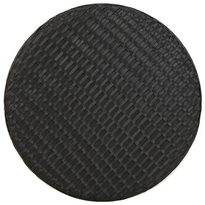Salontafel 45 Cm Poly Rattan Zwart