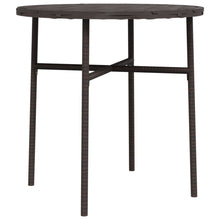 Salontafel 45 Cm Poly Rattan Bruin