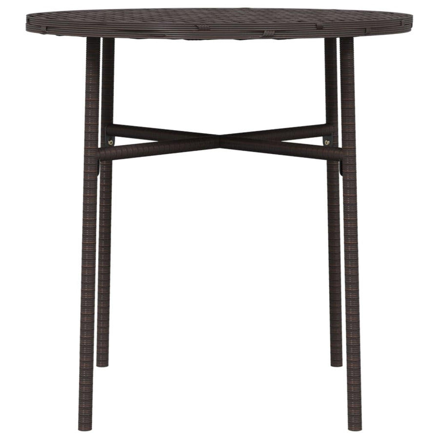 Salontafel 45 Cm Poly Rattan Bruin