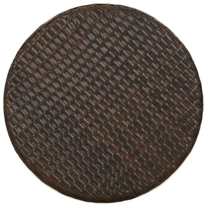 Salontafel 45 Cm Poly Rattan Bruin