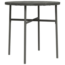 Salontafel 45 Cm Poly Rattan Grijs