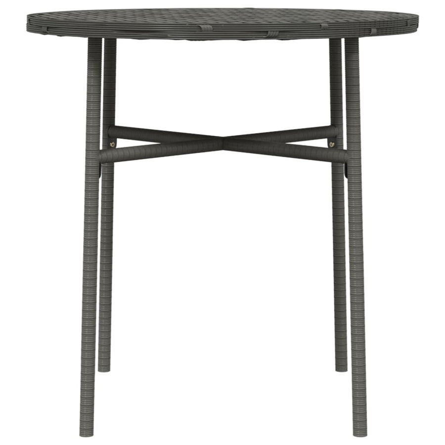 Salontafel 45 Cm Poly Rattan Grijs