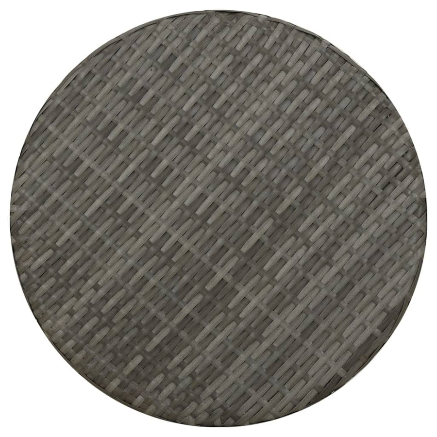 Salontafel 45 Cm Poly Rattan Grijs