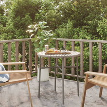 Salontafel 45 Cm Poly Rattan Grijs