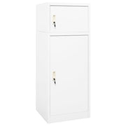 Zadelkast 53x53x140 cm staal wit wandmontage