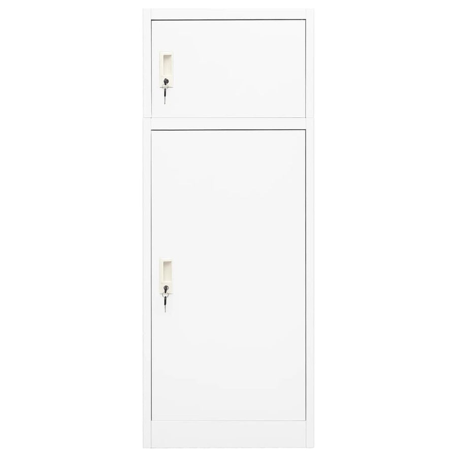 Zadelkast Staal 53 x 53 x 140 cm Wit