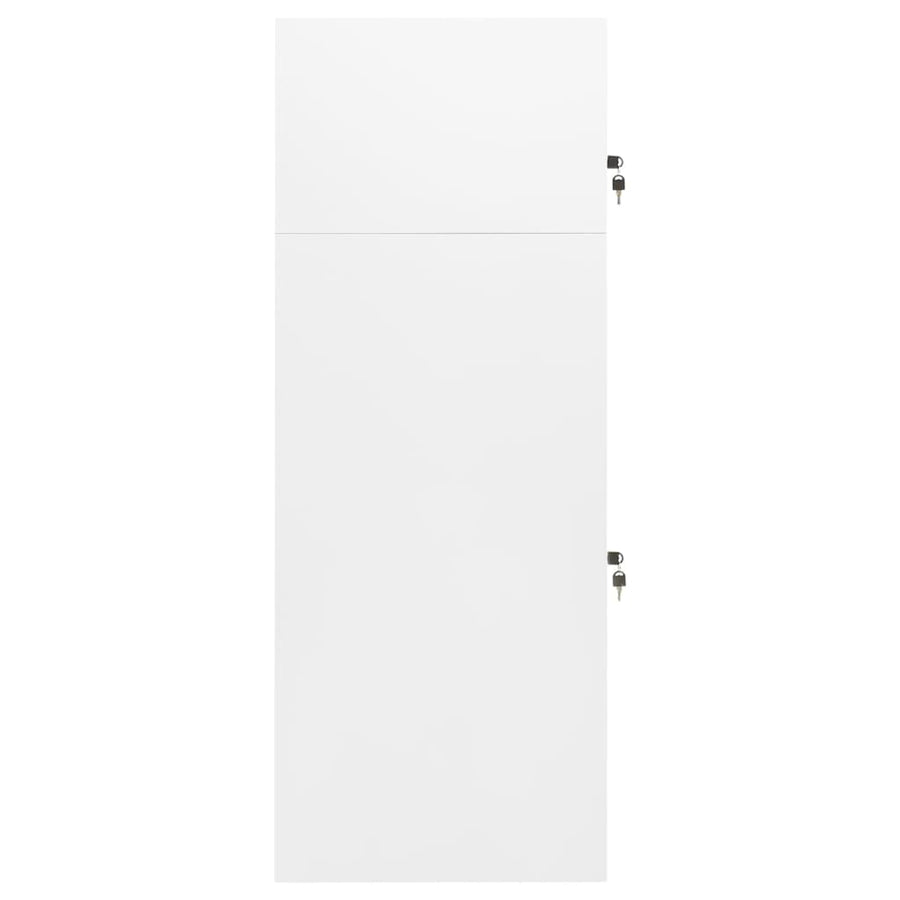 Zadelkast Staal 53 x 53 x 140 cm Wit