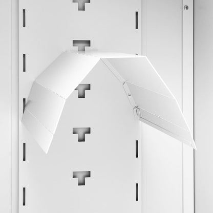 Zadelkast Staal 53 x 53 x 140 cm Wit