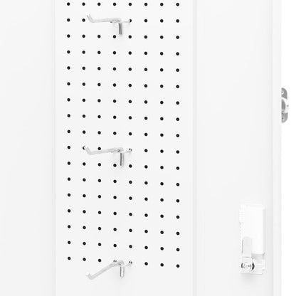 Zadelkast Staal 53 x 53 x 140 cm Wit