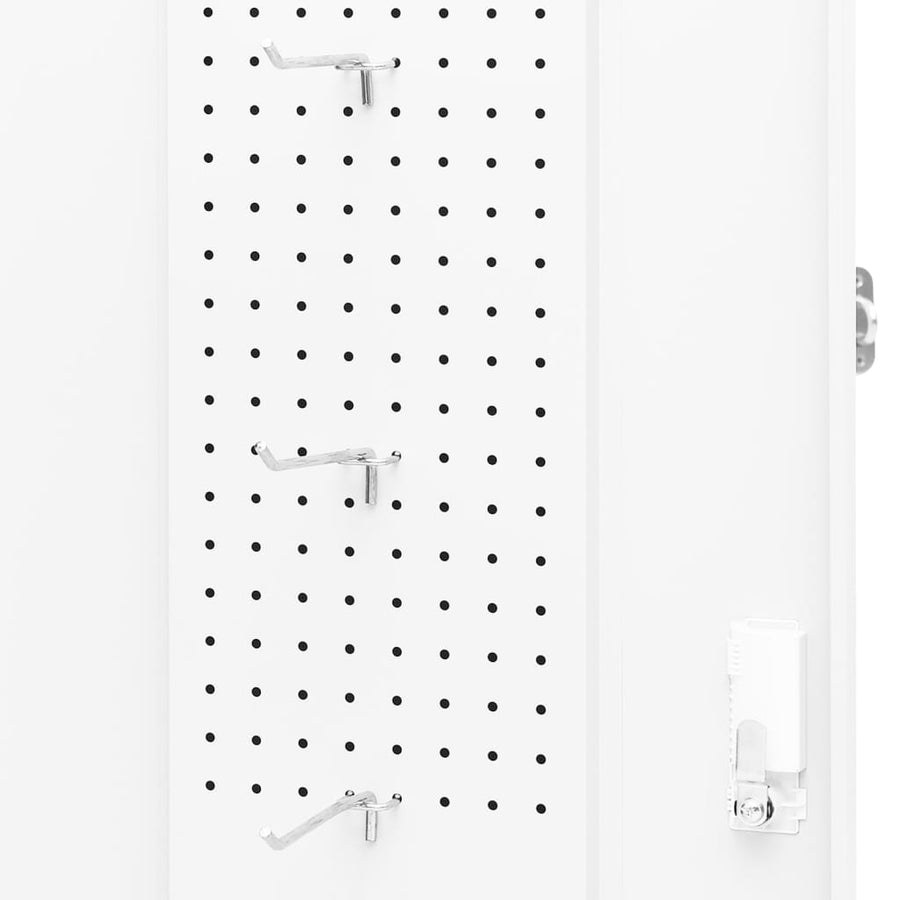 Zadelkast Staal 53 x 53 x 140 cm Wit