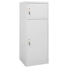 Zadelkast Staal 53 x 53 x 140 cm Lichtgrijs