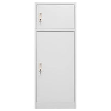 Zadelkast Staal 53 x 53 x 140 cm Lichtgrijs
